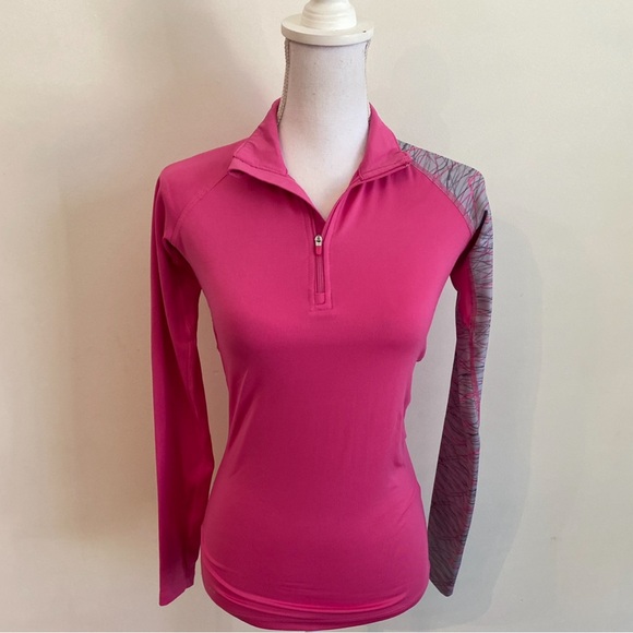 Nike Women’s Running Pullover 1/4 Zip Dri-Fit Combat Pro Pink Size XS - Picture 1 of 9